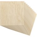 Ekena Millwork 15 3/4W x 15 3/4H x 3/8T Wood Hobby Boards, Birch, 10PK HBW16X16X375CBI